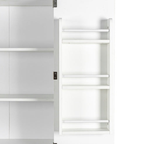 Kitchen Pantry, Storage Cabinet , Kitchen Cabinet , Drawer And Adjustable Shelves, For Kitchen, Dining Room, White