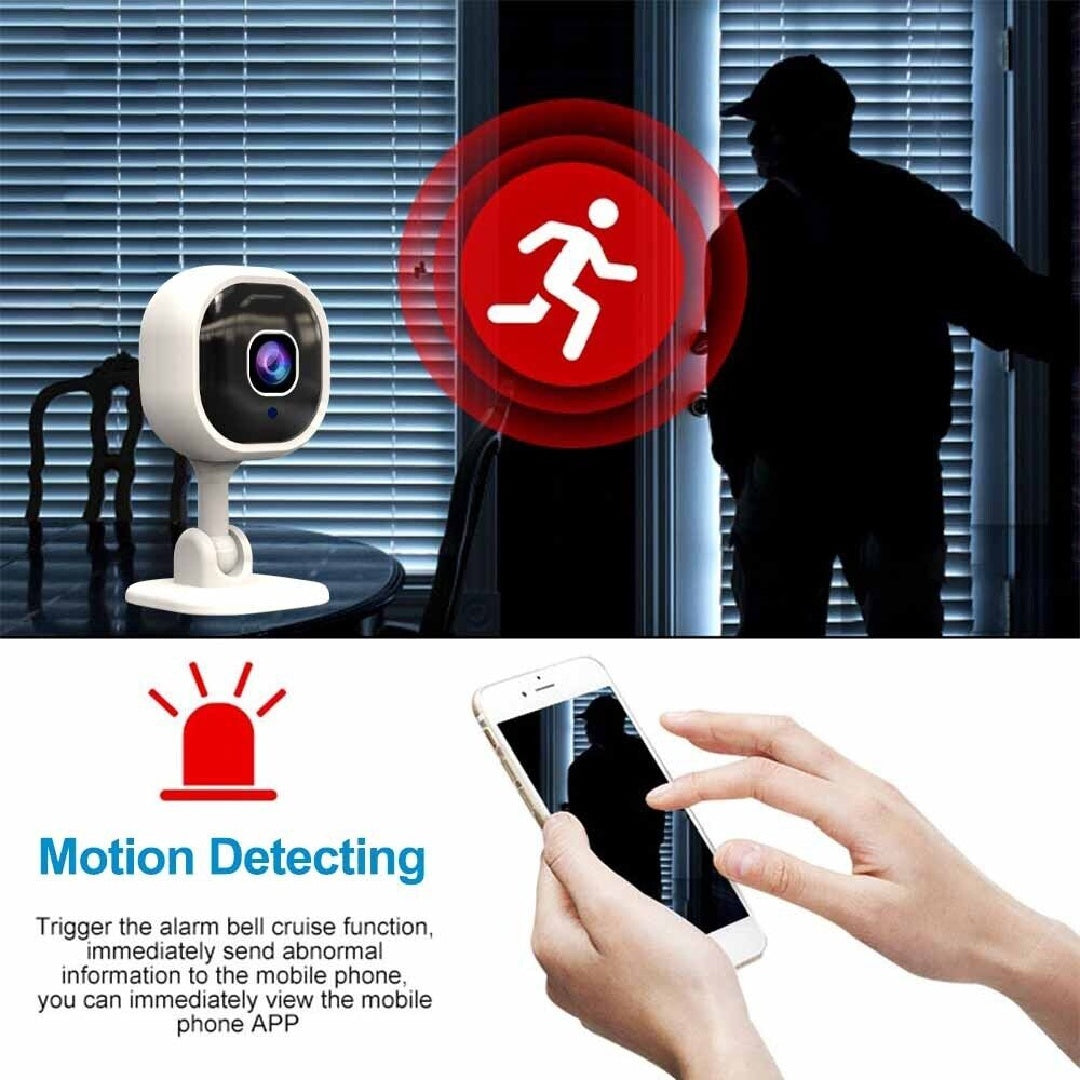 SecureLens 1080p Mini Camera – Night Vision & App Control