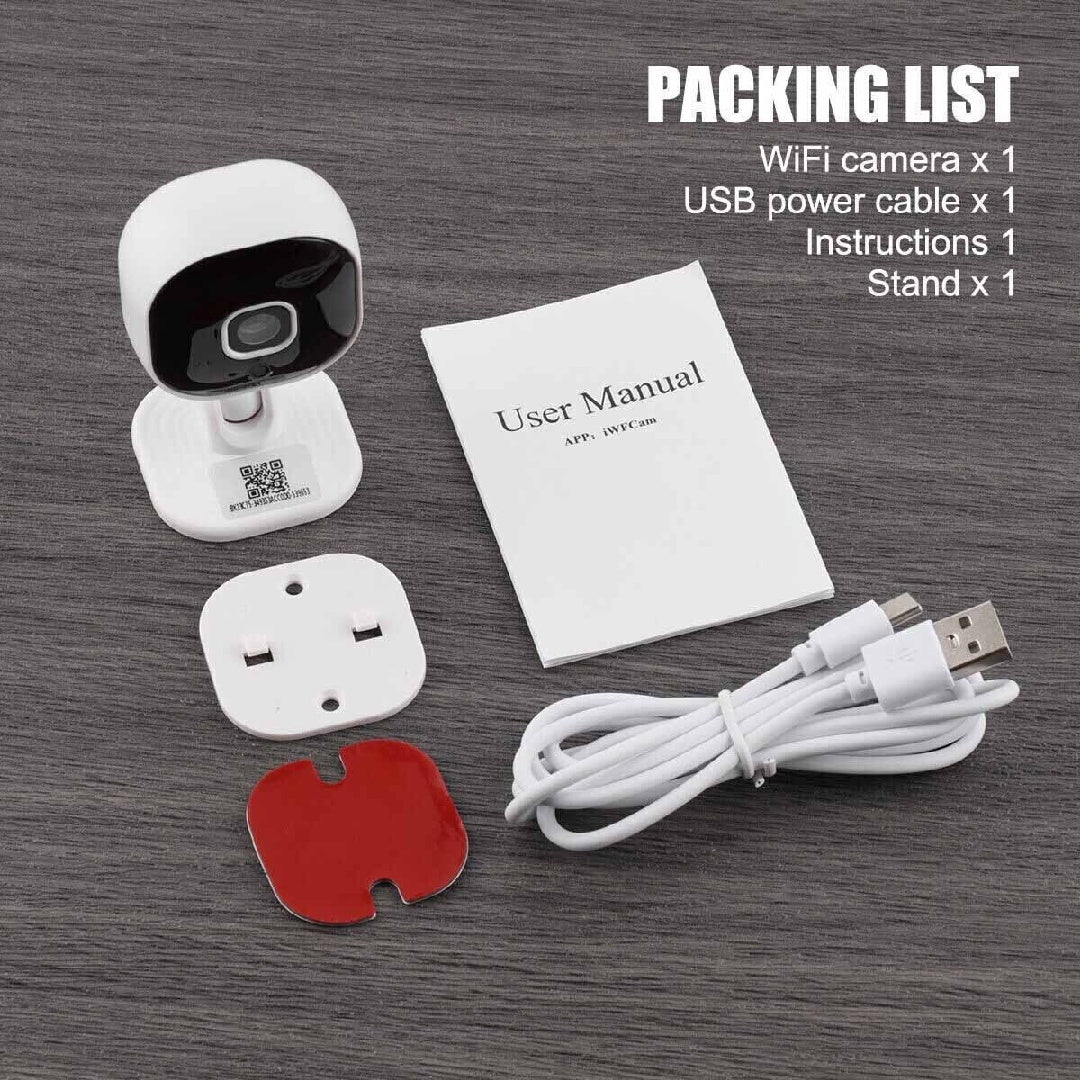 SecureLens 1080p Mini Camera – Night Vision & App Control
