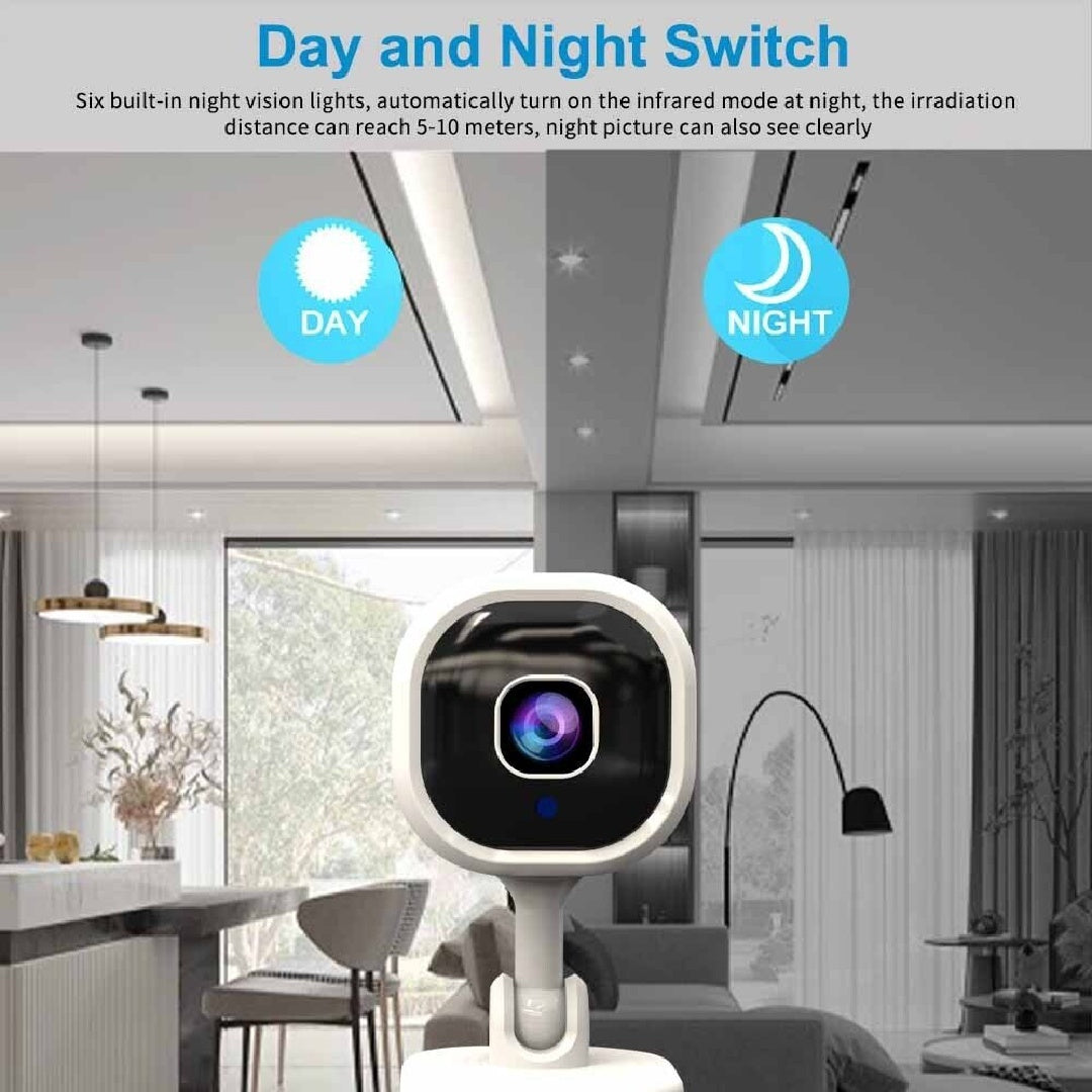 SecureLens 1080p Mini Camera – Night Vision & App Control