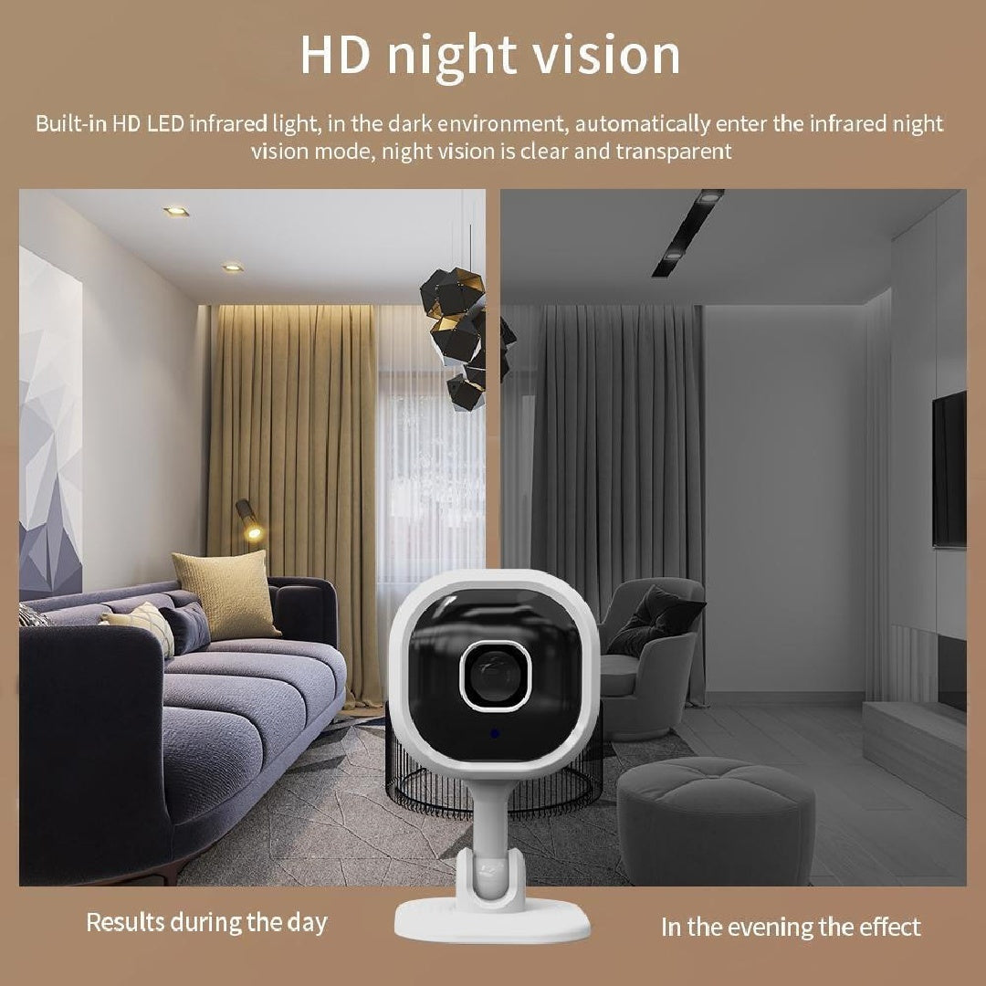 SecureLens 1080p Mini Camera – Night Vision & App Control