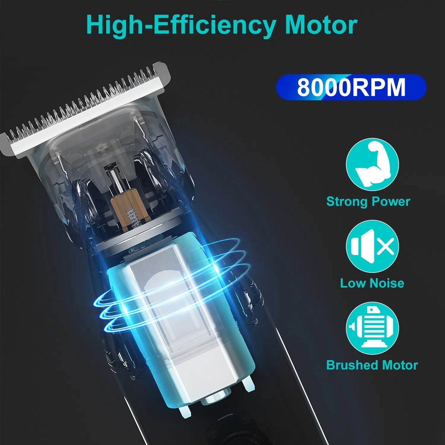 All In One Beard Trimmer For Men With 5 Trimmer Heads IPX5 Waterproof Electric Razor For Face Nose Body Beard Cordless Hair Shaver Clipper Grooming Kit For Men Husband Father