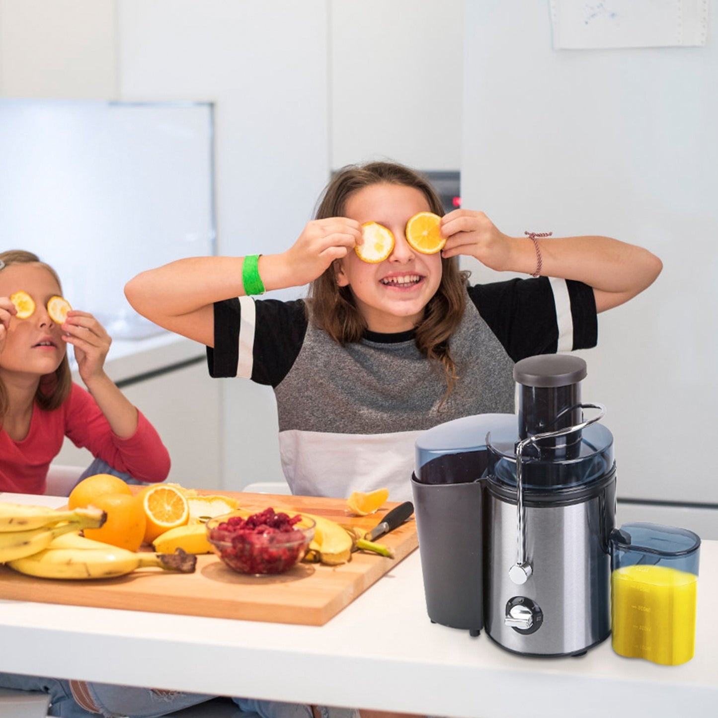 Juicer Juice Extractor With 2 Speeds 2.6in Wide Feed Chute 17Oz Juicer Cup 54Oz Pulp Collector Electric Juicer For Fruits Vegetables