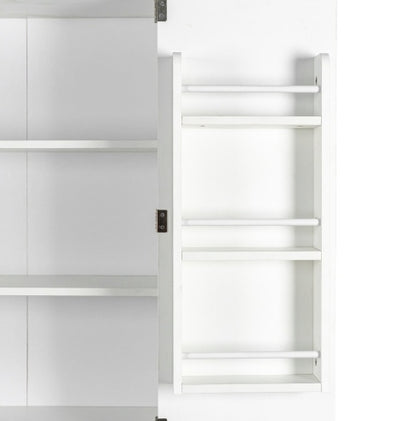 Kitchen Pantry, Storage Cabinet , Kitchen Cabinet , Drawer And Adjustable Shelves, For Kitchen, Dining Room, White