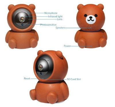BearEye 1080p Wi-Fi Camera with Auto Tracking & Night Vision