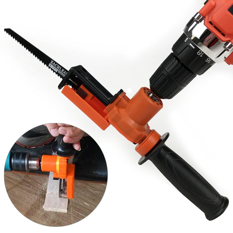 Electric drill modified electric saw