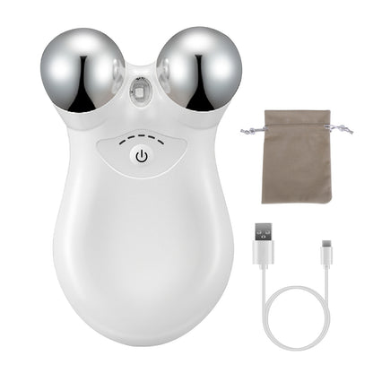 1Pc Micro-current Face Massager Rechargeable Face Neck Roller Intelligent Facial Massager With 5 Gears For Skin Tightening Skin Lifting Wrinkle Reducing