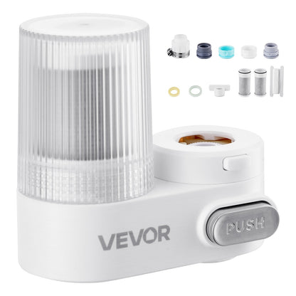 Faucet Mount Water Filters Sink Water Purifier For Kitchen White Vertical