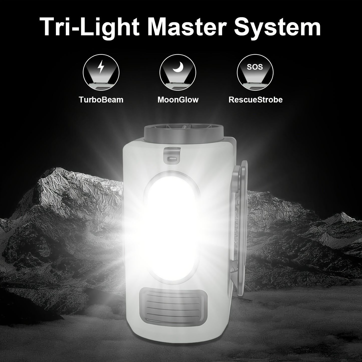 10000mAh Portable Waist Fan, Clip On Wearable Belt Personal Fan, Rechargeable Battery Powered, With 5 Speed Levels And A Flashlight, Suitable For Outdoor Camping And Traveling Gray