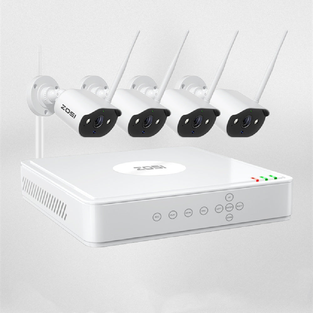 ZOSI Super HD PoE NVR Kit (5 MP Cameras, AI Detection, Color Night Vision)